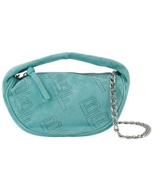 BY FAR Baby Cush -Tasche in blauem Leder