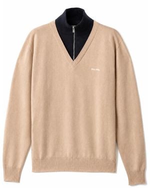 Miu Miu Maglieria Kasjmier F.12 - Naturel