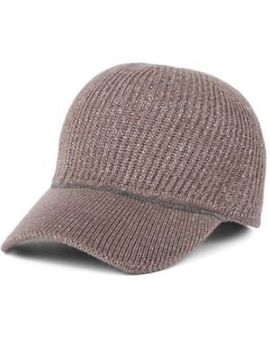 Brunello Cucinelli Cashmere Baseball Cap - Brown