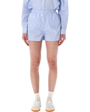 Sporty & Rich Sporty & Rich Striped Boxer Shorts - Blue