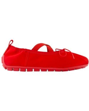 Simone Rocha Rote Ballerina Grip Synthetik Schuhe