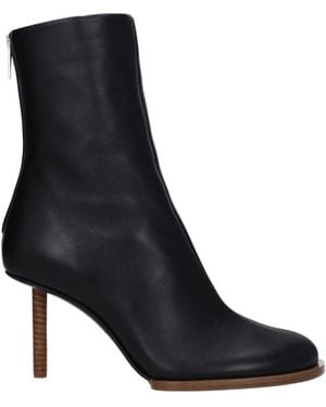 Jacquemus Stivaletti Donna Pelle Nero - Black