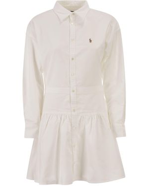 Polo Ralph Lauren Oxford Cotton Shirt Dress - White