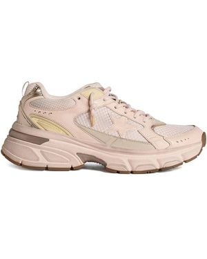 Golden Goose Lightstar Net Parte superior de ante y cuero Tpu Talón y espuela de red Star - Rosa