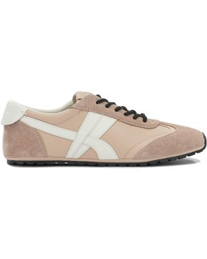 Tory Burch Bovine Leather Bovine Suede Rubber Sneakers - Pink