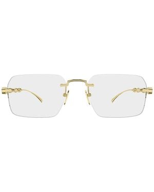 Gucci Brillen Gg2154 O 002 Gold/Transparent Herren - Mettallic