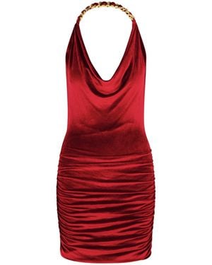 Balmain Abito Corto - Rosso