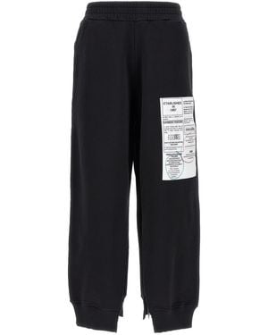 MM6 by Maison Martin Margiela Presse-Jogginghose - Schwarz