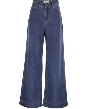 Weekend by Maxmara Vega Jeans Wide Leg In Denim - Blauw