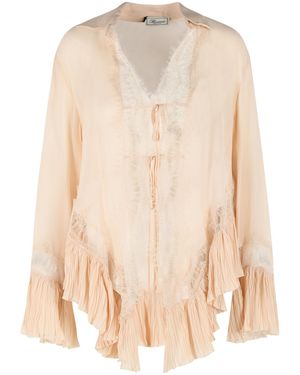Blumarine 'amberlight' Viscose Overhemd - Naturel