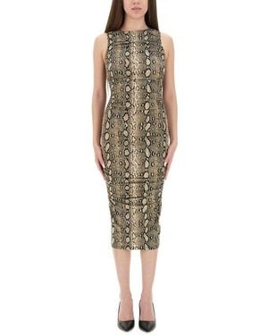 MICHAEL Michael Kors Michael Door Michael Kors Animal Print Dress - Groen