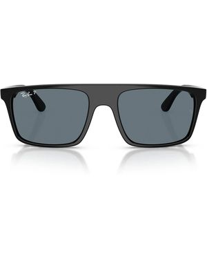 Ray-Ban Sonnenbrille Rb2222 901/3 R Schwarz/Dunkelblau Unisex Polarisiert - Grau