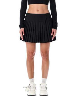 Off-White c/o Virgil Abloh Big Bookish Pleated Skirt With Logo - Black