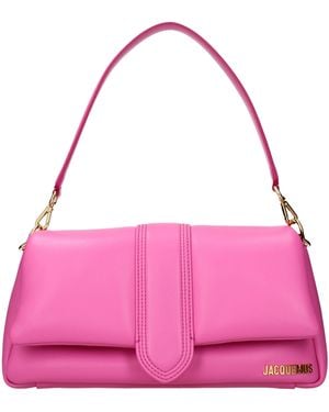 Jacquemus Le Bambimou Shoulder Bag Fuxia/Neon Leather - Pink