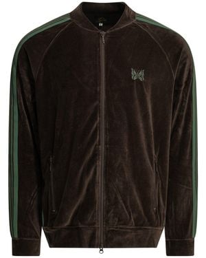 Needles Track Cotton Polyester Sweatshirt - Black