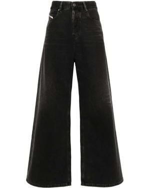 DIESEL 1996 D-Sire Jeans Met Wijde Pijpen - Zwart