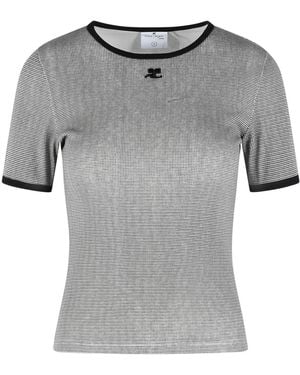 Courreges Cotton T Shirt - Grey