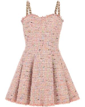 Balmain Tweed Mini Dress - Pink