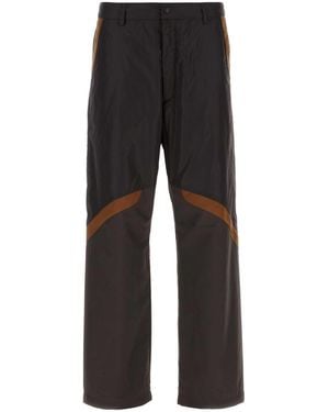 Moncler Grey Panelled Trousers - Black