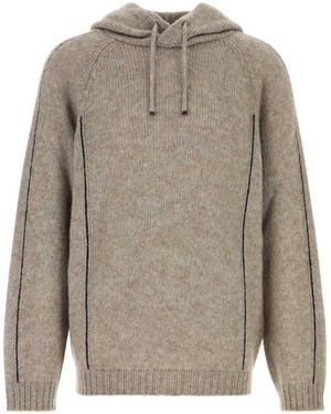Giorgio Armani Alpaca Blend Jumper - Grey