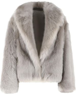 Salvatore Santoro Sheepskin Fur Jacket - Grey
