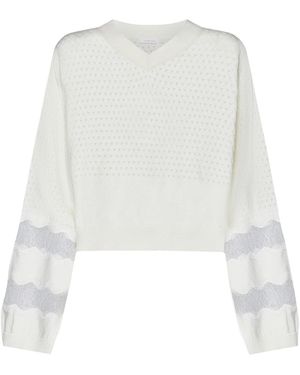 See By Chloé Pullover aus Baumwolle und Kaschmir - Weiß