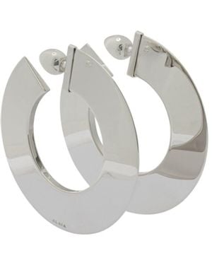 Alaïa "Blade" Hoop Earrings - Metallic