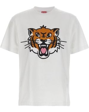KENZO 'happy Tiger' T -shirt - Wit