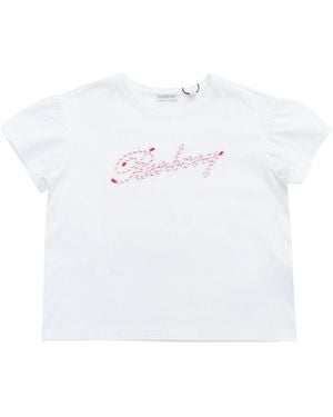 Burberry Kid Girl T Shirts - White
