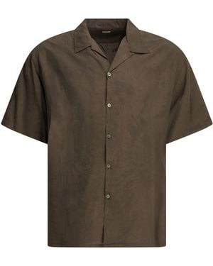 A.PRESSE "Natural Dyed" Casual Shirt - Green