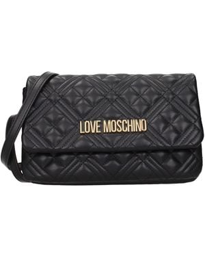 Love Moschino Pochette Polyurethane - Black