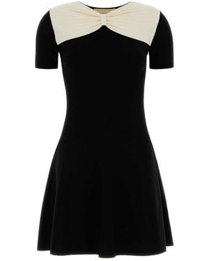 Valentino Garavani Viscose Blend Mini Dress - Black
