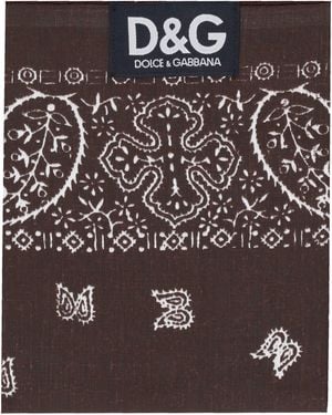 Dolce & Gabbana Dolce&Gabbana Paisley Print Square Scarf - Black