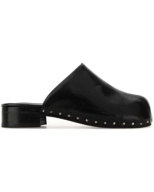 Our Legacy Black Leather Naoto Mules