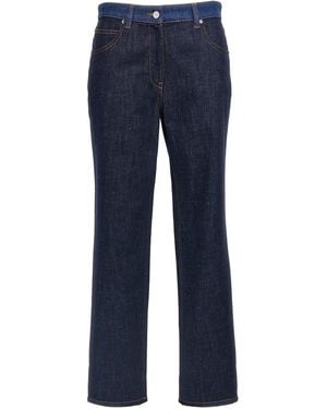 Fendi Jeans à deux tons - Bleu