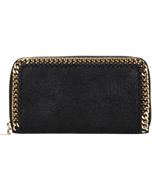 Stella McCartney Falabella Portemonnaie mit Rundum-Reißverschluss - Schwarz