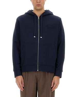 Etro Classic Hoodie - Blue