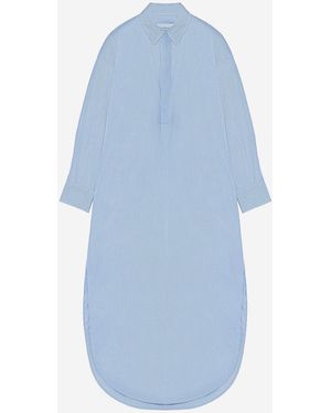 ARMARIUM Kerzenkleid aus Baumwolle mit Streifenmuster - Blau
