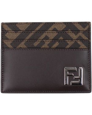 Fendi Document Holder Fabric/Ebony - Black