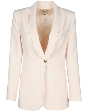 Elisabetta Franchi Giacca Monopetto - Natural
