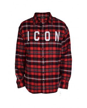 DSquared² Flannel Shirt - Red