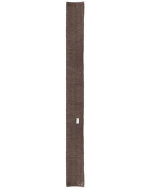 Maison Margiela Rib-Knit Scarf - Brown