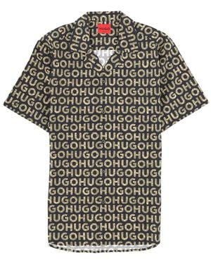 HUGO Half-Sleeve Shirt - Black