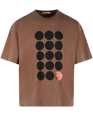 Marni Cotton T Shirt - Brown