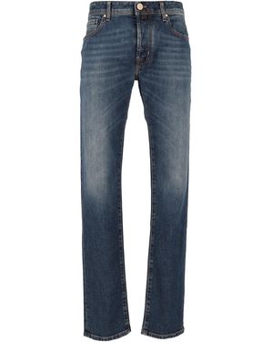 Jacob Cohen Pantalón de 5 piezas de corte ajustado Bard - Azul