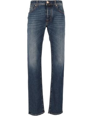 Jacob Cohen Medium Bard Five-Pocket Slim-Leg Jeans - Blue