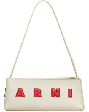 Marni Borsa A Spalla Museo Baguette - White