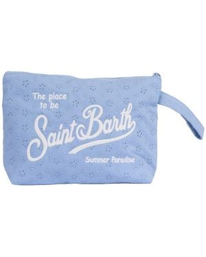 MC2 Saint Barth Aline Sangallo L Cotton Mini Flowers Embry 36 Emb - Blue