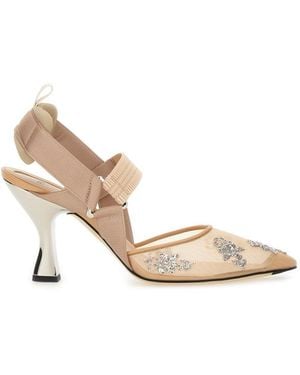 Fendi Hohe Schuhe - Natur