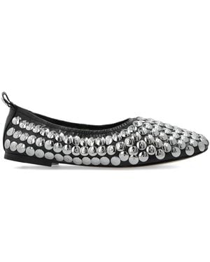 Tory Burch Ballerinas Mit Nieten - Weiß
